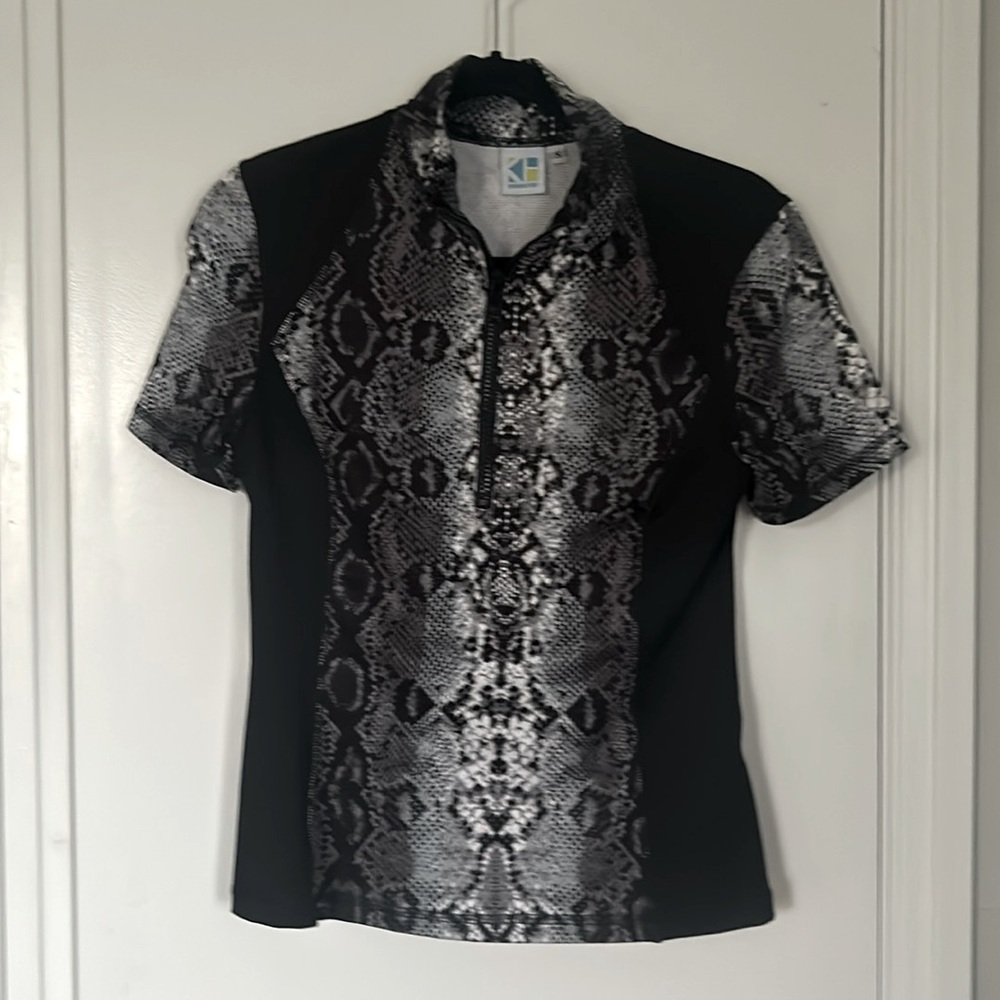 Kevan Hall Sport ladies golf shirt, small short sleeve,